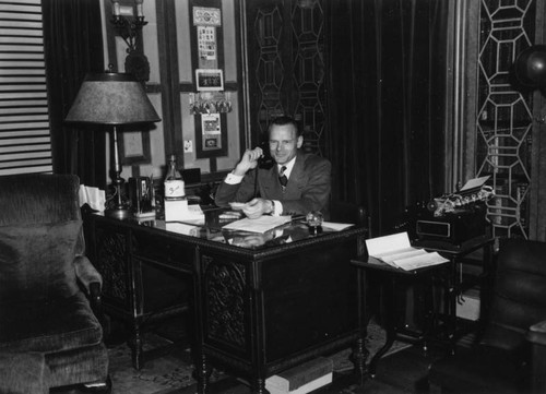 Clifford Clinton in his office