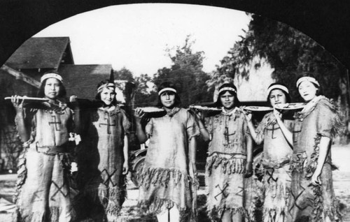 American Indian women at Pueblo corn ceremony