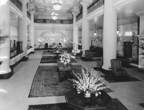 Renovated lobby of Alexandria Hotel