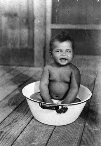 Baby in a tub