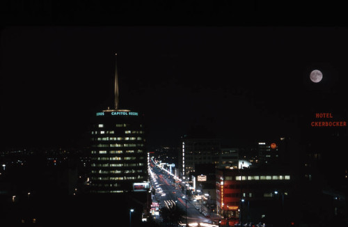 Vine Street at night