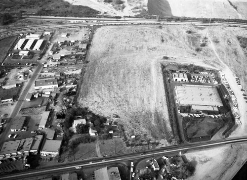 Pacific Drive-In property, Baldwin Park, looking north