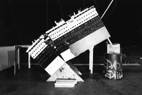 "Titanic" movie set model