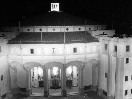 Close-up view of the Catalina Casino entrance, view 4