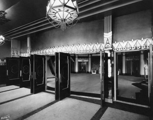 Foyer doors, Fox Wilshire Theater