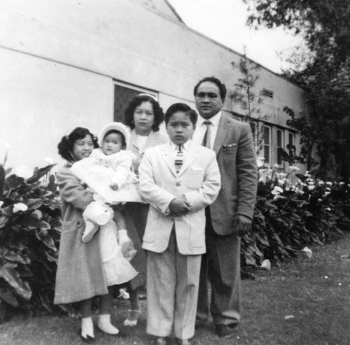 Family at Exposition Park on Easter