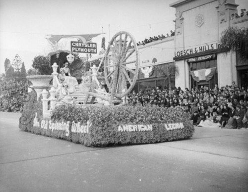 Pasadena American Legion float at the 1939 Rose Parade