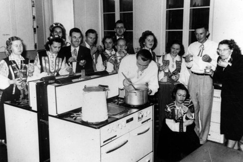 Eating in the kitchen