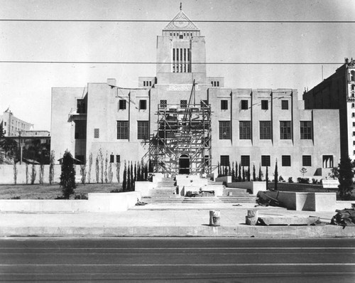 LAPL Central Library construction, view 18