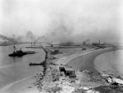 L.A. Harbor under construction