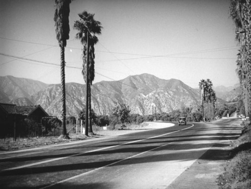 Highway 39 north at Sierra Madre and Azusa Avenue fork