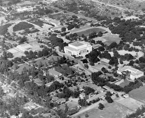 Pomona College, aerial view