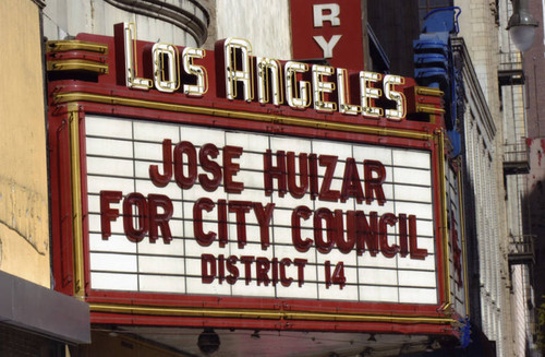 Marquee at Los Angeles Theatre