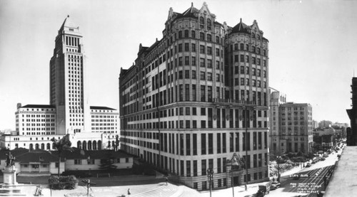 City Hall, Hall of Records, State Building, panoramic view 2