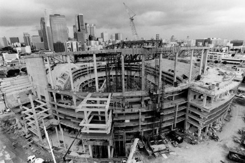 Construction of the new Staples Center