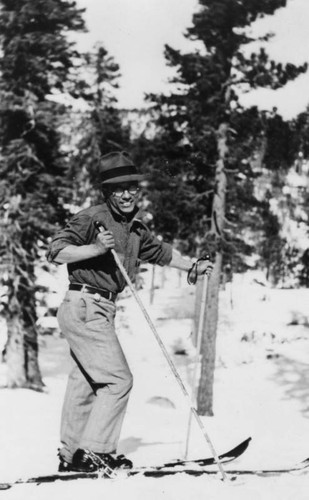 San Bernardino Mountains skier