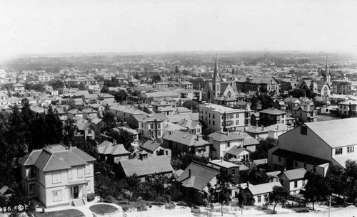 View of a city residential area