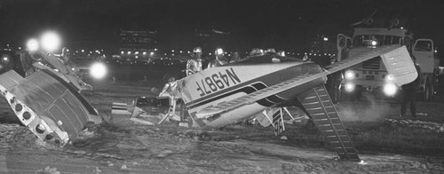 Plane crashes at LAX