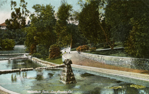 Hollenbeck Park fountain