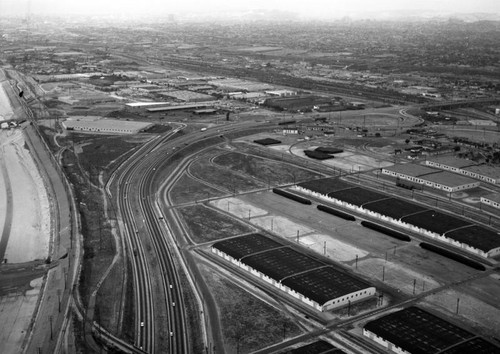 Long Beach (710) Freeway, looking northwest — Calisphere