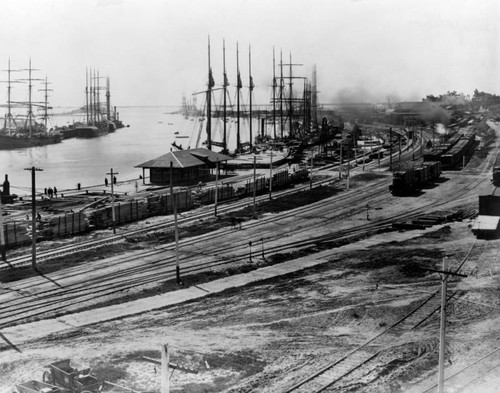 L.A. Harbor in San Pedro, 1903