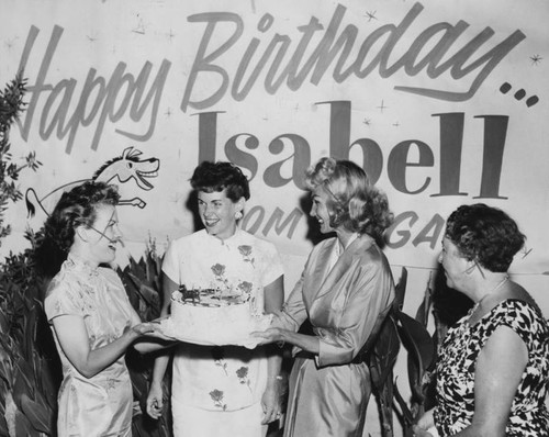 Valley Times columnist Isabell Nelson's birthday party