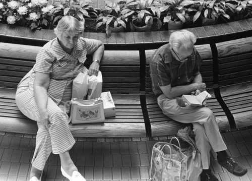 Relaxing at the Glendale Galleria