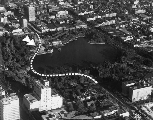 Aerial view of Westlake Park