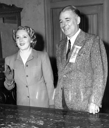 Mary Pickford at conference