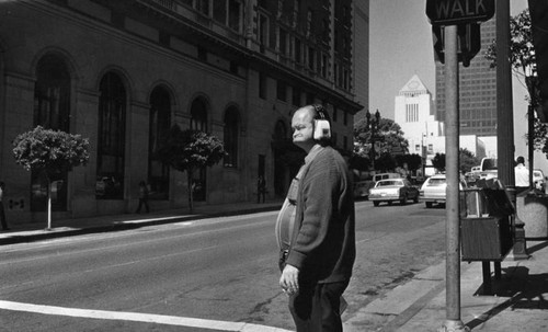 Man with radio