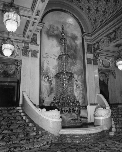 Crystal fountain at the Los Angeles Theatre