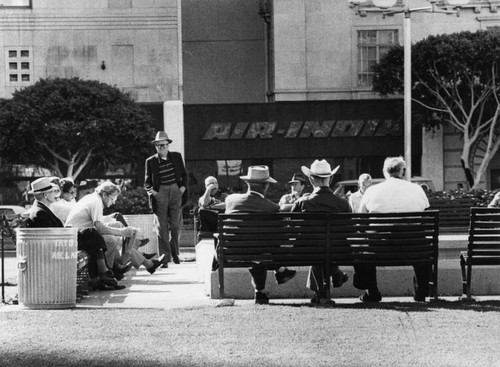 Silent gathering, Pershing Square