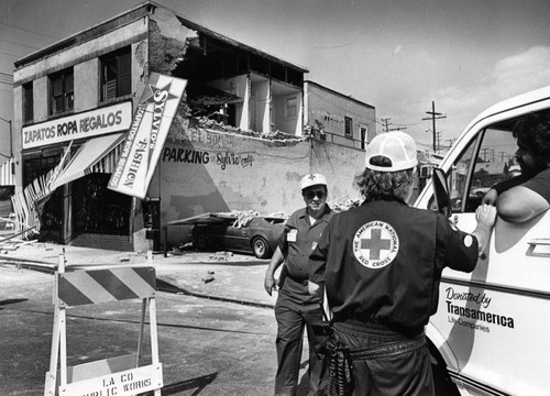 Red Cross on the scene