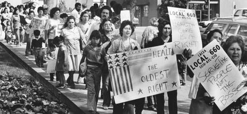 Protesters against health care cuts