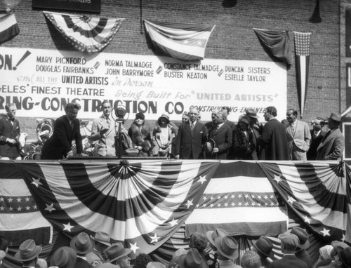 United Artists Theater ground breaking ceremony