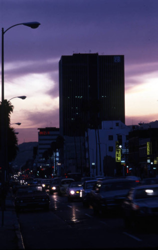 Sunset Boulevard during sunset