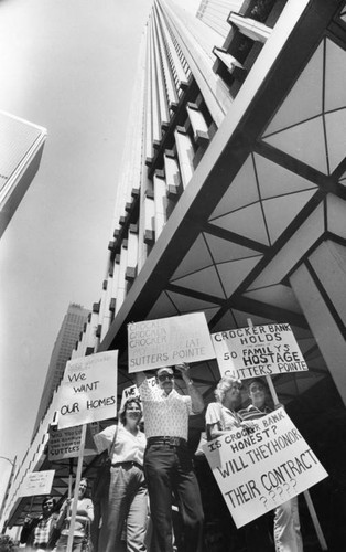 Crocker Bank protest