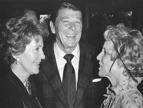 Nancy and Ronald Reagan, and Chardee Trainer