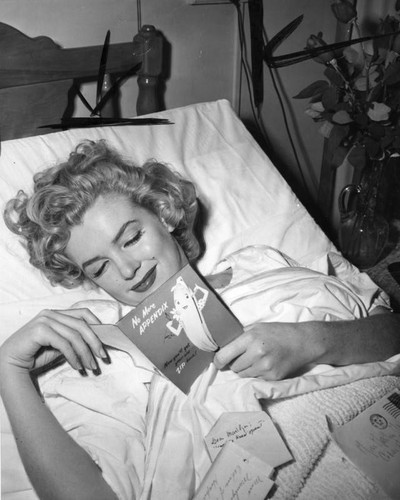 Marilyn Monroe hospitalized