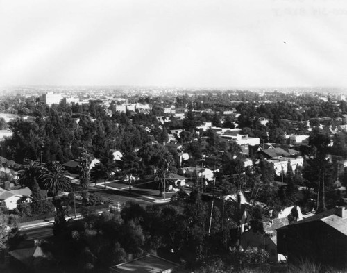 Hollywood, looking southeast from West Hollywood