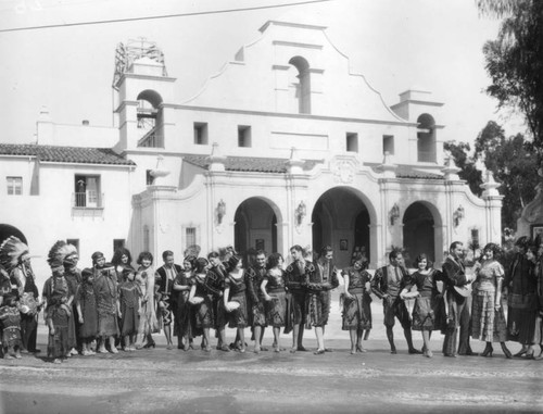 Performers from the Mission Play