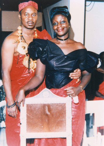 Chief Nana Kofi Anin and his wife