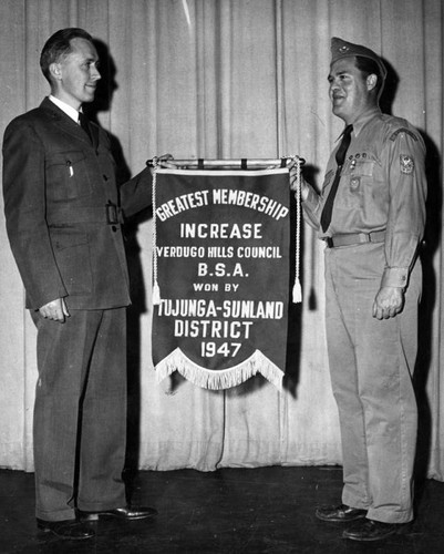 Kampschoer wins Scout membership banner