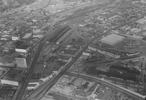 L.A. Railway yard, aerial