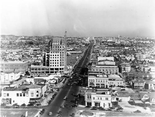 Wilshire Boulevard east from Tower Bldg