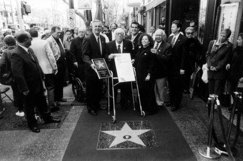 Ray Bradbury receives his star