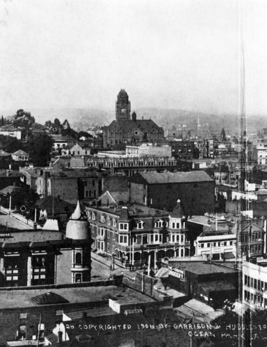 Business center of Los Angeles, 1906, view 1