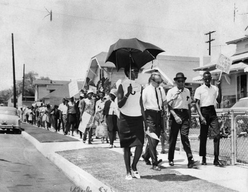 Voter registration march in South Central L.A