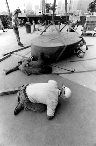 Construction work, Staples Center