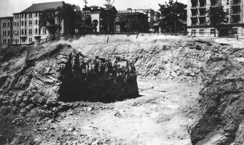 LAPL Central Library construction site, before construction